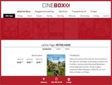 Tablet Screenshot of cineboxx.ch